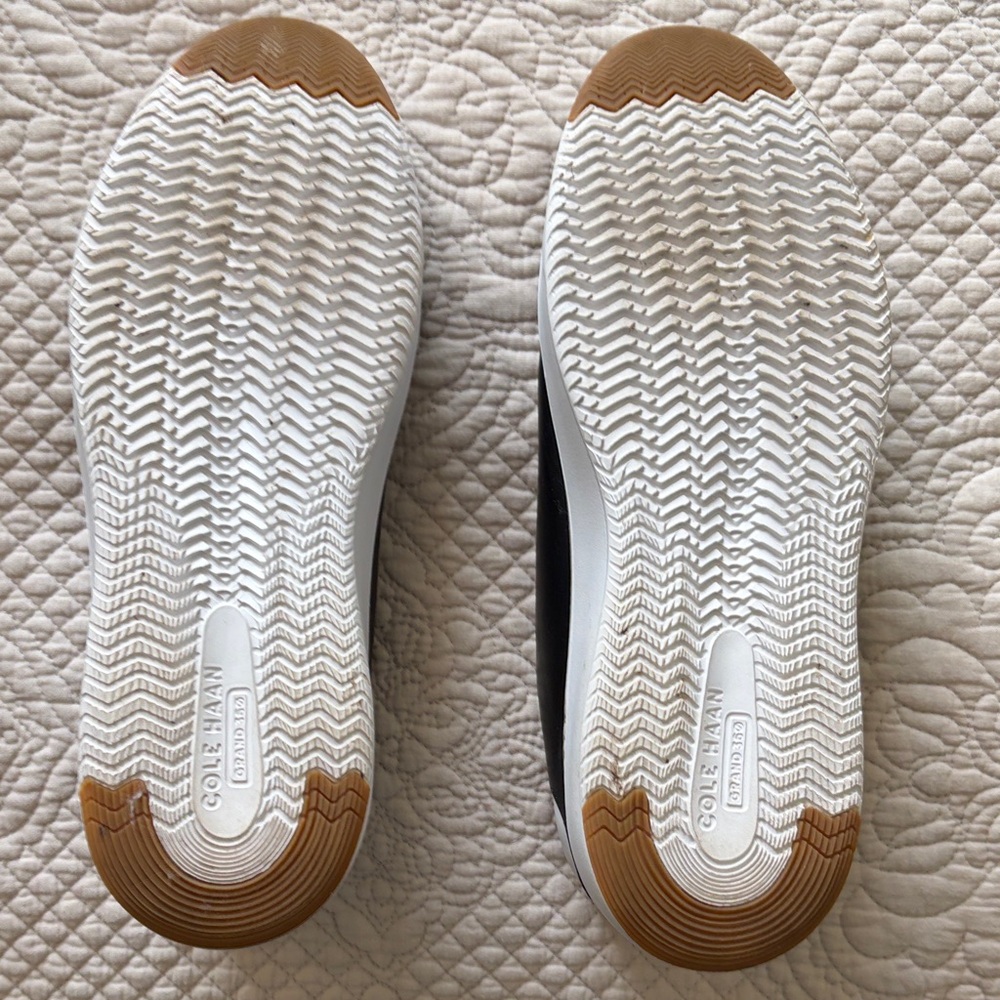 Cole Haan Women’s GrandPro Black and White Leather Sneakers - Picture 4 of 6